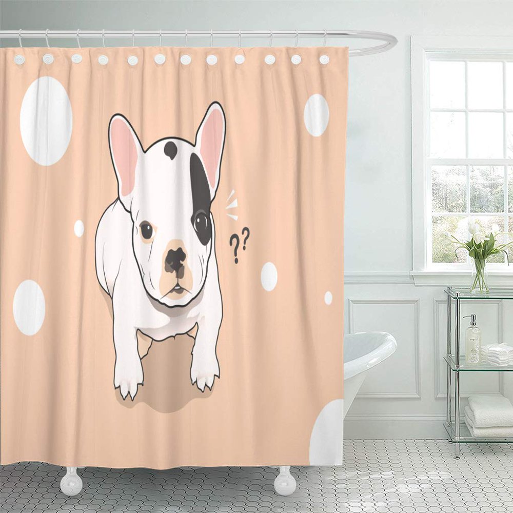 CYNLON Pink Frenchie Cute Little French Bulldog in Two