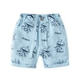 thumbnail image 2 of Kkkded Kids Toddler Boys Summer Shorts Baby Printing Shorts Cotton Casual Shorts Cartoon Soft Cartoon Printed Quarter Elastic Waist Pants for 1-8 Years, 2 of 9