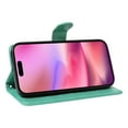 thumbnail image 4 of Allyechgroup Wallet Case for Apple iPhone 16 Plus, Butterfly Floral Embossed Premium PU Leather Shockproof Flip Stand Cards Slots Hand Wrist Phone Case for Apple iPhone 16 Plus, Green, 4 of 7