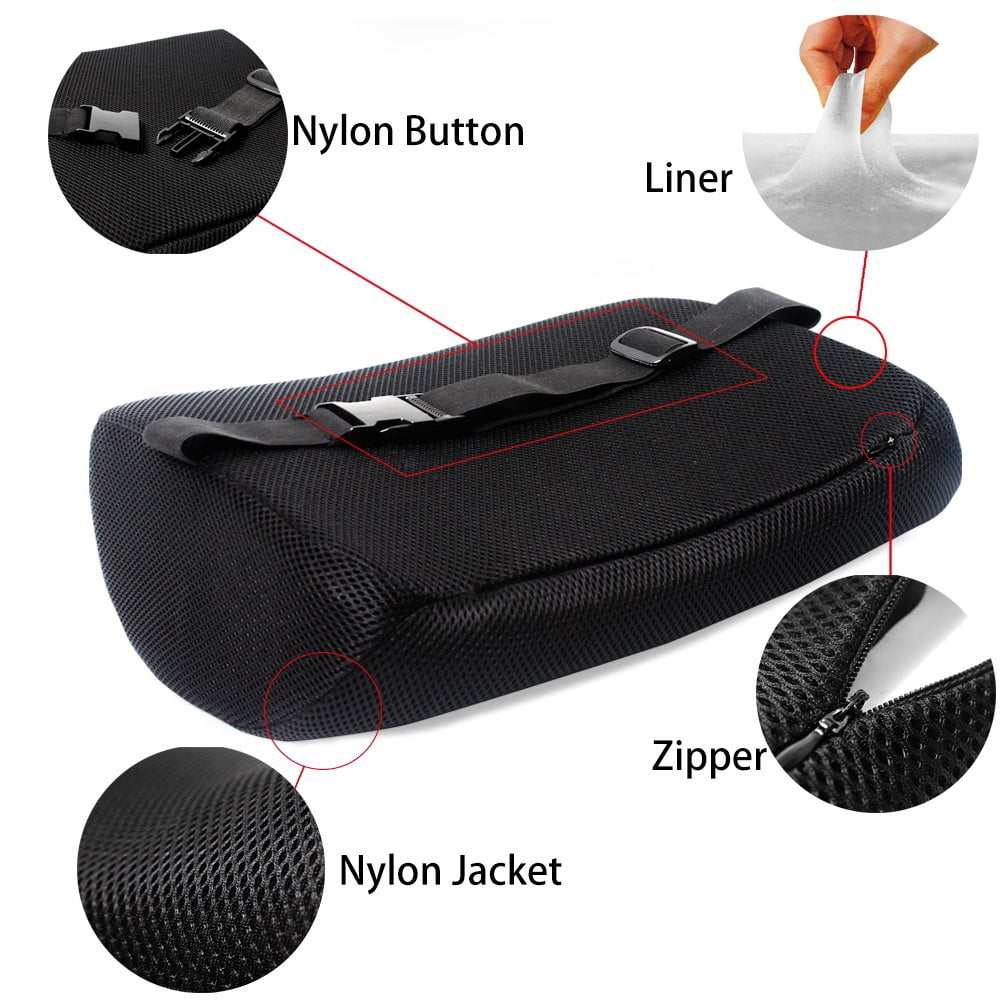 NEX Back Support for Chair Cushion, Memory Foam Back Pillow, Lumbar Support