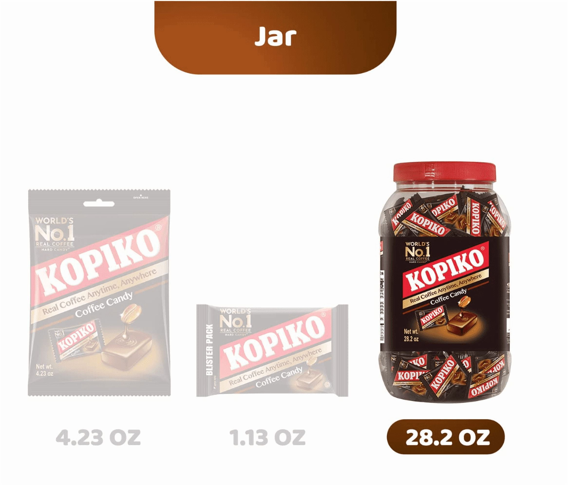 Kopiko Coffee Candy – World's #1 Coffee Hard Candy – Real Coffee Kick for On-the-Go Energy (2-Pack Mega Value)