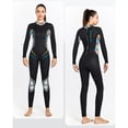 thumbnail image 2 of Wweixi Combinaison de Plongée Noire à Manches Longues pour Femmes - Restez au Chaud et Plongez Sans Limites avec des Matériaux Optimisés pour Réduire les TP, 2 of 6