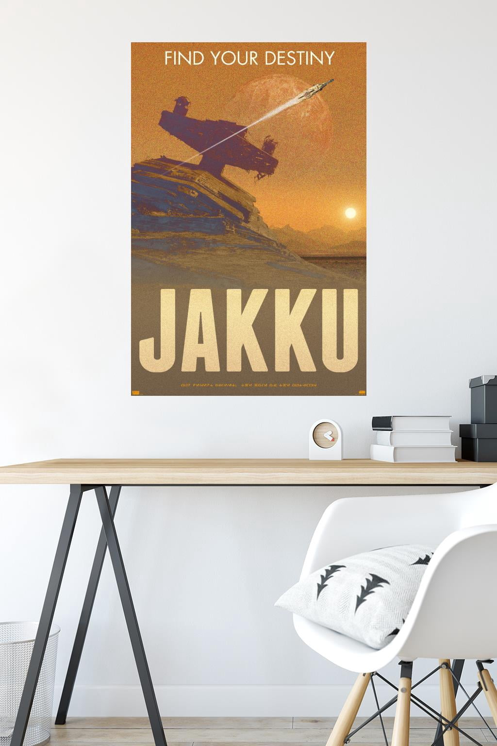 Star Wars: Jakku - Find Your Destiny by Russell Walks Wall Poster, 22.375" x 34"