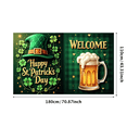 thumbnail image 3 of St Patricks Day Backdrop Banner Leprechaun Party Decor Lucky Charm Rainbow Background Holiday Decorations Balloons Props Celebration Gold Coins, 3 of 4