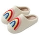 thumbnail image 1 of Pantuflas térmicas planas Rainbow antideslizantes cómodas para hombres y mujeres (38-39), 1 of 9