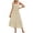 Beige, variant on OSOLU Solid Color Women Summer Sleeveless Dress Square Neck Pleated Swing Casual Maxi Dresses With Pockets Birthday Sundress Dresses For Women 2025 Elegant Classy