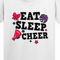 thumbnail image 4 of Inktastic Cheerleading Eat Sleep Cheer Youth T-Shirt, 4 of 5