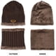 thumbnail image 4 of Conjunto de 2 piezas de gorro y bufanda de invierno, gorro cálido de punto grueso, gorro de calavera para hombres y mujeres, 4 of 6