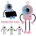 thumbnail image 2 of Retro Desktop Fan With 136° Oscillating Head 4 Speed Settings USB Rechargeable Battery Metal Body Quiet Operation for Bedroom Home Office Kitchen, 2 of 10