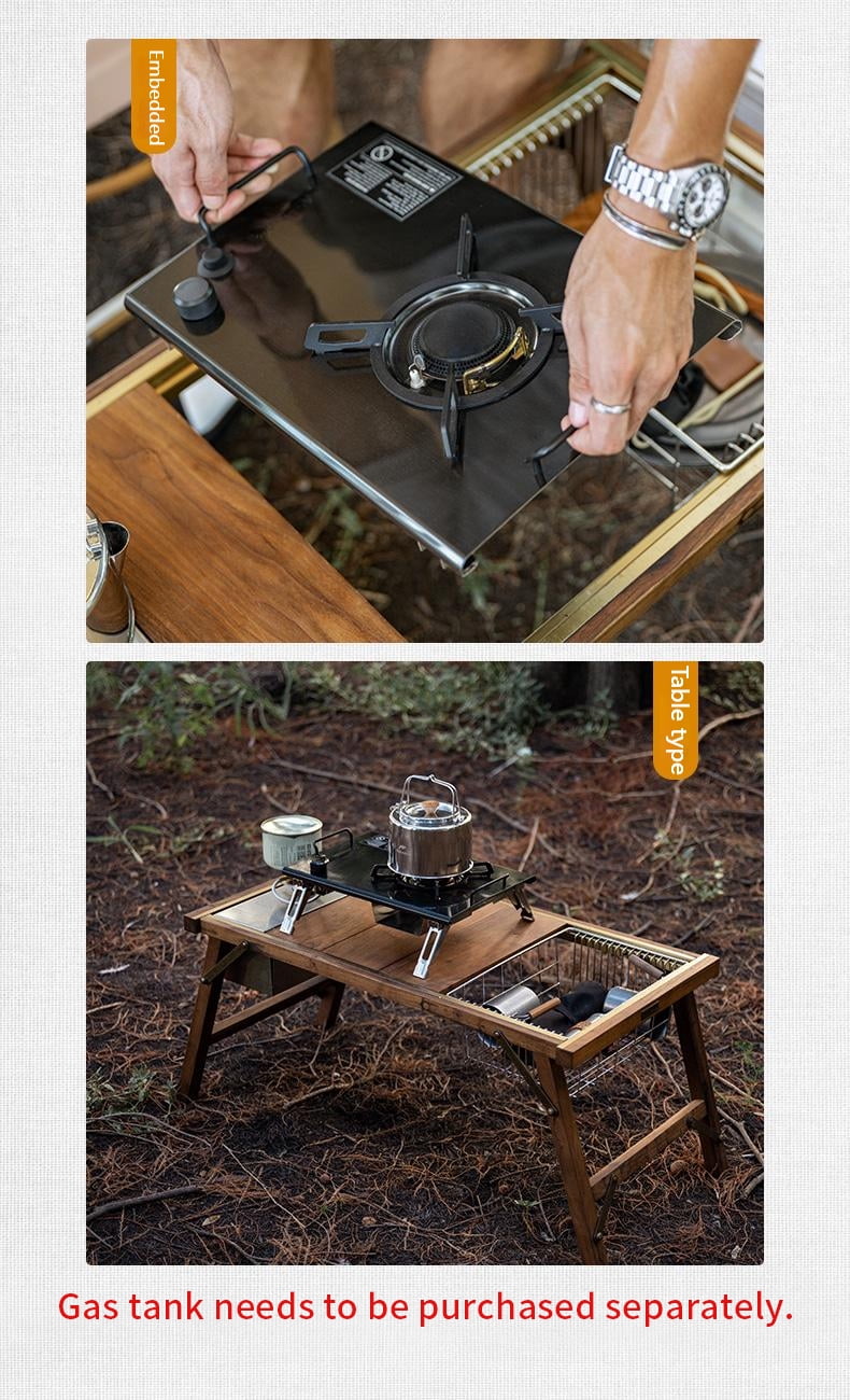 Naturehike 4000W Portable Folding Gas Stove | Stainless Steel Camp Cooking Furnace for IGT Table