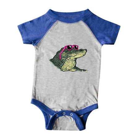 

Inktastic Sunny Gator in Pink Sunglasses Gift Baby Boy or Baby Girl Bodysuit
