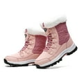 thumbnail image 4 of Women Winter Snow Boots Comfortable Faux Fur Lined Mid Calf Outdoor Snow Shoes Waterproof Hiking Boots, 4 of 7