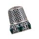 thumbnail image 5 of Protector de dedos de dedal para coser, resistente, estilo vintage Plata con Cristal, 5 of 9
