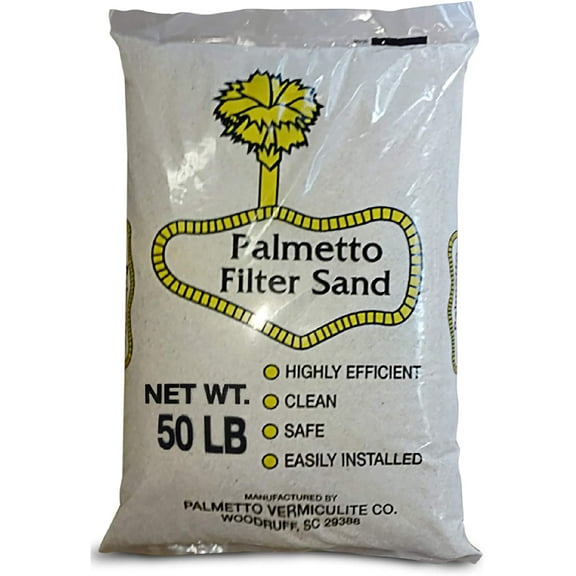Palmetto Pool Filter Sand for Residential & Commercial Sand Filter Pumps, 50 Lbs