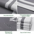 thumbnail image 4 of Outdoor Rug Reversible Portable Plastic Straw Camping Rugs for Outside RV,Large Waterproof Outdoor Area Rugs for Patio,Deck,Porch,Balcony(5'x 8',White&Gray), 4 of 7