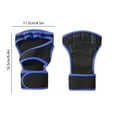 thumbnail image 3 of CxhicLuv Half Finger Exercise Gloves, Mesh Ventilation, Silicone Grip, Extended Wrist Straps, Fitness Gloves – Ideal for Outdoor Sports, Weight Training, Suitable for Gym Users, Cyclists, Dark Blue, 3 of 6