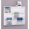 OIA Wall Mounting Book and Magazine Organizer in White