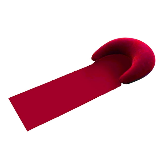 Beach Mat with Inflatable Pillow Portable Lightweight Outdoor Beach Lounger Sunbathing Relaxing Beach Blanket with Flocking Headrest