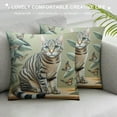 thumbnail image 3 of PHYHOO Cute Cat Butterfly Pillow CoversLovely Cartoon Pattern Beige Background Throw Pillowcase for Home Decor, 3 of 5