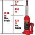thumbnail image 5 of Big Red 6 Ton Hydraulic Welded Bottle Jack for Car (12,000 lb) Capacity, Red, W906R, 5 of 5