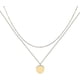 thumbnail image 1 of Layered Heart Necklace Pendant Handmade 18k Gold Plated Dainty Gold Choker Arrow Bar Layering Long Necklace For Women, 1 of 5