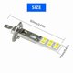 thumbnail image 4 of 2Pcs Car Fog Light Super Bright H1 Bright Headlight Driving Bulb 55W LED DRL Turn Signals 12SMD-5050 6000K Hi/Low Kit Beam, 4 of 5