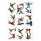 thumbnail image 1 of 19 piezas colibrí ventana se aferra anticolisión ventana se aferra calcomanías para evitar golpes de pájaros en pegatinas de ventana Vhermosa, 1 of 5