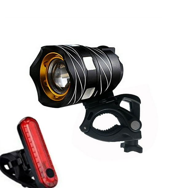 Faro para bicicleta Luz delantera de bicicleta Luz recargable por USB para bicicleta Luz de adverten TOMSHOO Faro para bicicleta