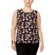 thumbnail image 1 of Anne Klein Blusa de punto de concha pintada para mujer, multicolor, 2X, 1 of 1