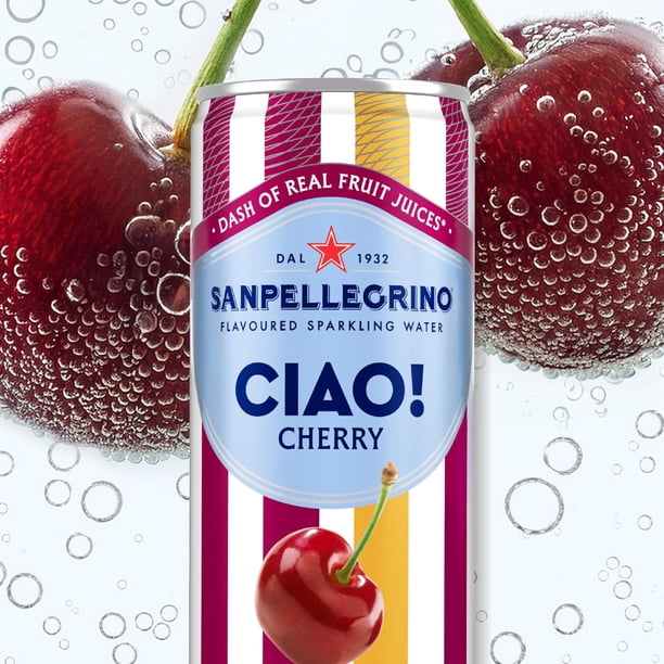 San Pellegrino CIAO! Cherry Flavoured Italian Sparkling Water