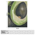 thumbnail image 4 of Jiayy Avocados Flannel Plush Blankets for All Seasons, Soft and Long-lasting Blanket 60x80in, 4 of 6