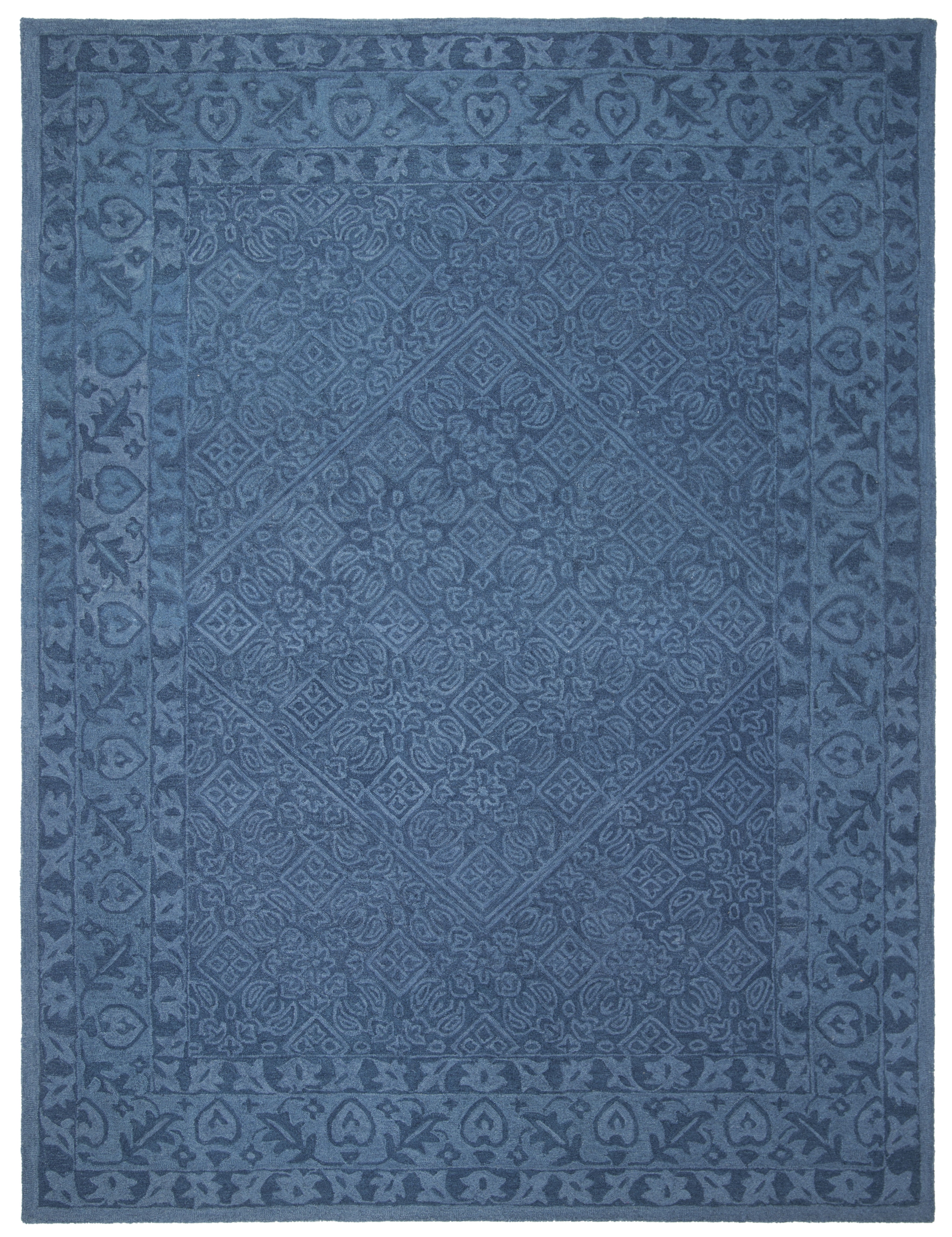 Safavieh Dip Dye Felicia Floral Area Rug, Navy Blue, 9' x 12'