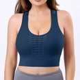 thumbnail image 2 of Besolor High Impact Sports Bras for Women Breathable Workout Bras for Women Racerback Bras Yoga Bras Activewear Navy, 2 of 5