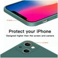 thumbnail image 5 of Original Square Liquid Silicone Phone Case For iPhone 14 13 12 Pro Max Mini Plus SE 2023 Shockproof Back Cover, 5 of 5