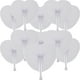 thumbnail image 1 of Abanicos de mano plegables Bestage White Heart Wedding, 100 paquetes, 1 of 7