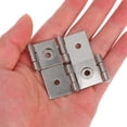 thumbnail image 3 of OULII 4Ud Bisagras De Puerta Doble Eje De Hierro Color Plata Para Uso En Hogar, 3 of 6