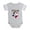 Heather Gray, variant on CafePress - Bull Skull Born Texas - Cute Infant Baby Football Bodysuit