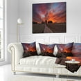 thumbnail image 2 of Designart Pathway to Fairy Autumn Sky - Landscape Printed Throw Pillow - 16x16, 2 of 4