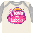 thumbnail image 4 of Inktastic I Love My Babcia Girls Girls Long Sleeve Baby Bodysuit, 4 of 5