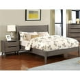 thumbnail image 2 of Allora 2pc Mid-Century Wood Bedroom Set - Queen + Nightstand in Gray, 2 of 7