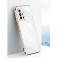 thumbnail image 2 of Compatible with Galaxy A51 4G Case Cover Cute Full Camera Lens Protection &Luxury Electroplate Plated Shockproof Edge Bumper Soft TPU Protective Phone Cases for Samsung Galaxy A51 4G-White, 2 of 7