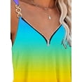 thumbnail image 4 of Gvmfive Women's Tank Tops V Neck Zipper Sleeveless Casual Tunic T Shirt, 4 of 4
