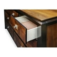 thumbnail image 6 of Bowery Hill 7 Drawers Transitional Wood Dresser in Acacia/Walnut, 6 of 7