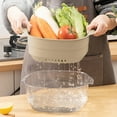 thumbnail image 1 of Cesta de plástico para escurrir, organizador de cocina apto para alimentos, contenedor para utensilios que ahorra espacio, resistente y fácil de limpiar, para verduras, multiusos, artículos esenciale, 1 of 8