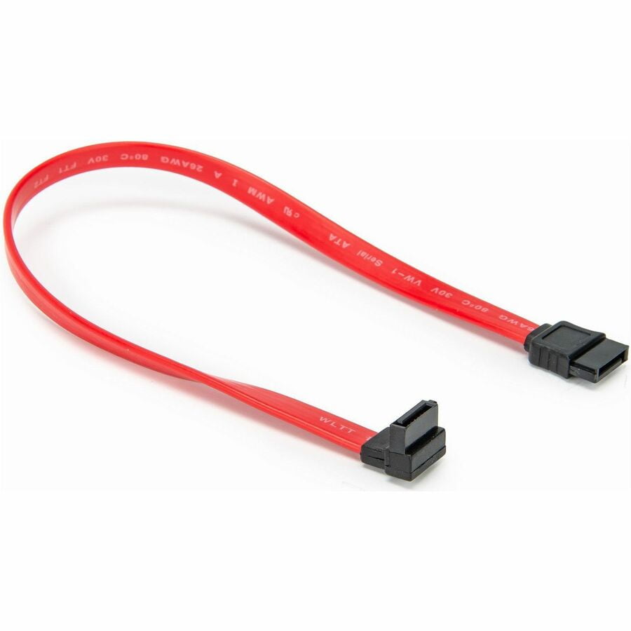 Rocstor Y10C862RD SATA to Right-Angle SATA Cable - 12" Red