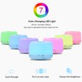 thumbnail image 3 of Cool Air Humidifier for Kids and Adults, Air Purifier, Relaxing Essential Oil Diffuser, 300ml Aroma, Colorful Warm Desk Lamp for Home Office, 17 x 12 cm, 3 of 5