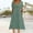 *Army Green, variant on ClodeEU Womens Short Sleeve Dress , Solid Color V-Neck Dresses,Tied Waist Pocket Dress Army Green,Womens Plus M