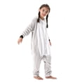 thumbnail image 7 of Atogsazn Kids Boys Girls Fuzzy Jumpsuit Children Cute Animals Long Sleeve Romper Fall Winter Clothes Cosplay 12-Gray 9-10 Years, 7 of 7