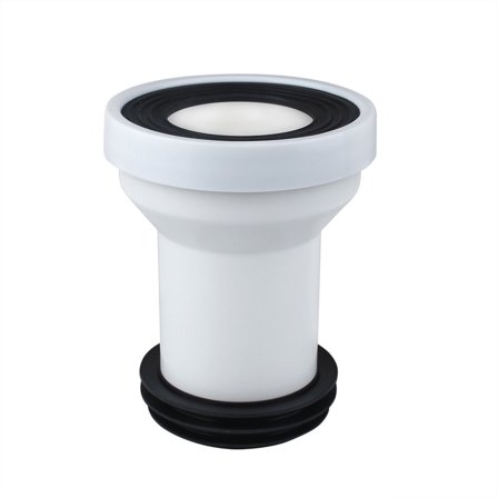 Toilet Drain Pipe Adapter Plastic Sewer Connector with Easy Installation & High Efficiency Sealing ABS for Bathroom