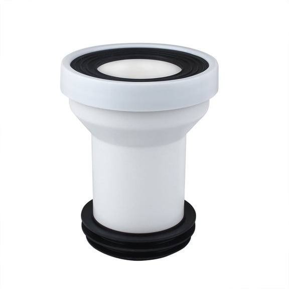 Toilet Drain Pipe Adapter Plastic Sewer Connector with Easy Installation & High Efficiency Sealing ABS for Bathroom